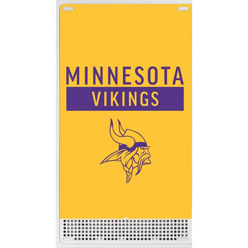 NFL Minnesota Vikings Yellow Performance Series Xbox Series S Console Skin